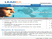 Tablet Screenshot of leadex.com